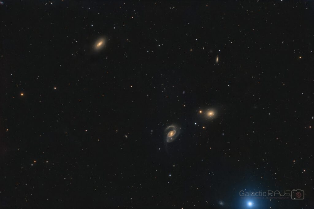 NGC4319 and friends: 3 galaxies, a quasar and a star