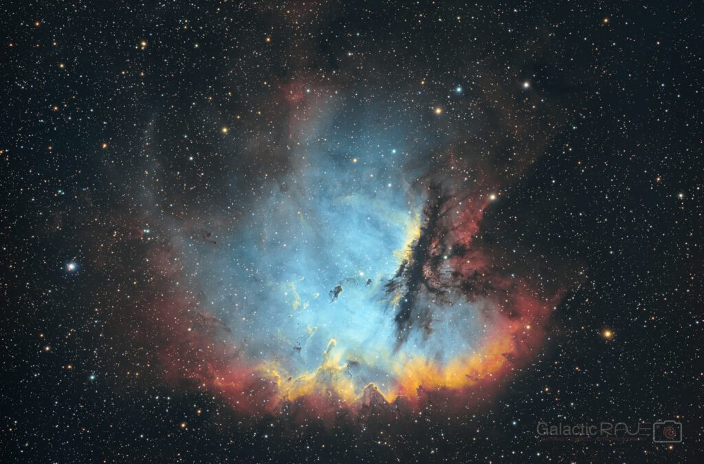 NGC281 - the Pacman Nebula in Sii-gilded HOORGB