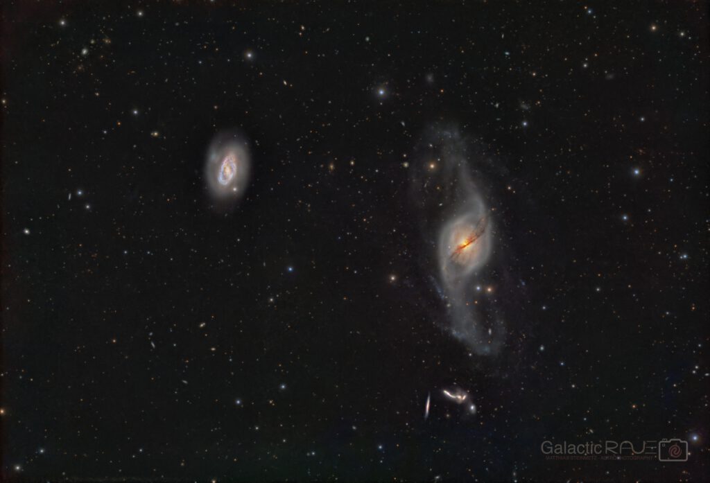 NGC3718 (a.k.a. Arp 214) and NGC 3729 in Ursa Major