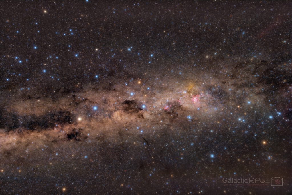 Southern Cross Wide-Field - with some laser left overs