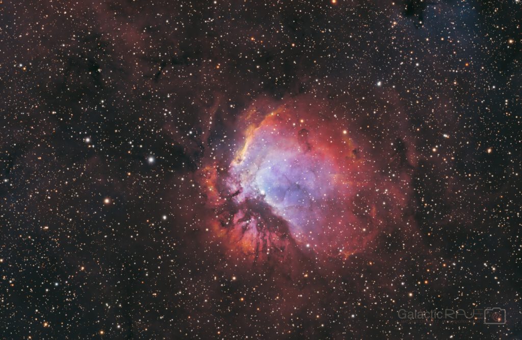 The emission nebula Sh2-112 in Cygnus in Sii-gilded HOO with RGB stars