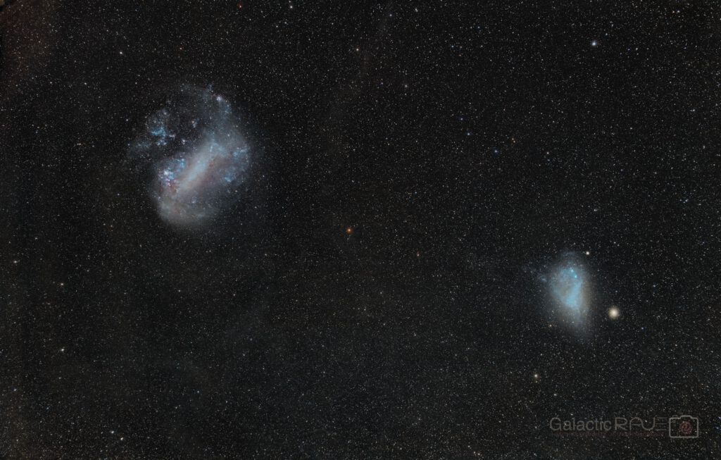 The Magellanic Clouds, untracked from the Atacama