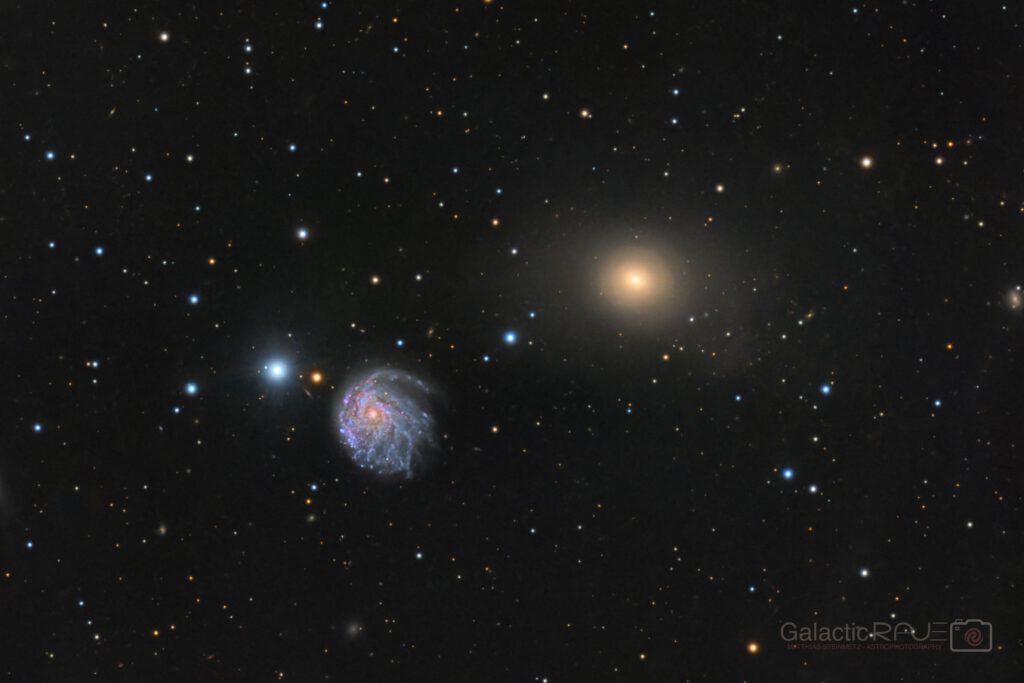 Double Arp - the pair of NGC2276 and NGC2300