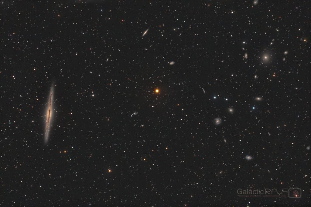 Cosmic contrasts - NGC891 and Abell 347