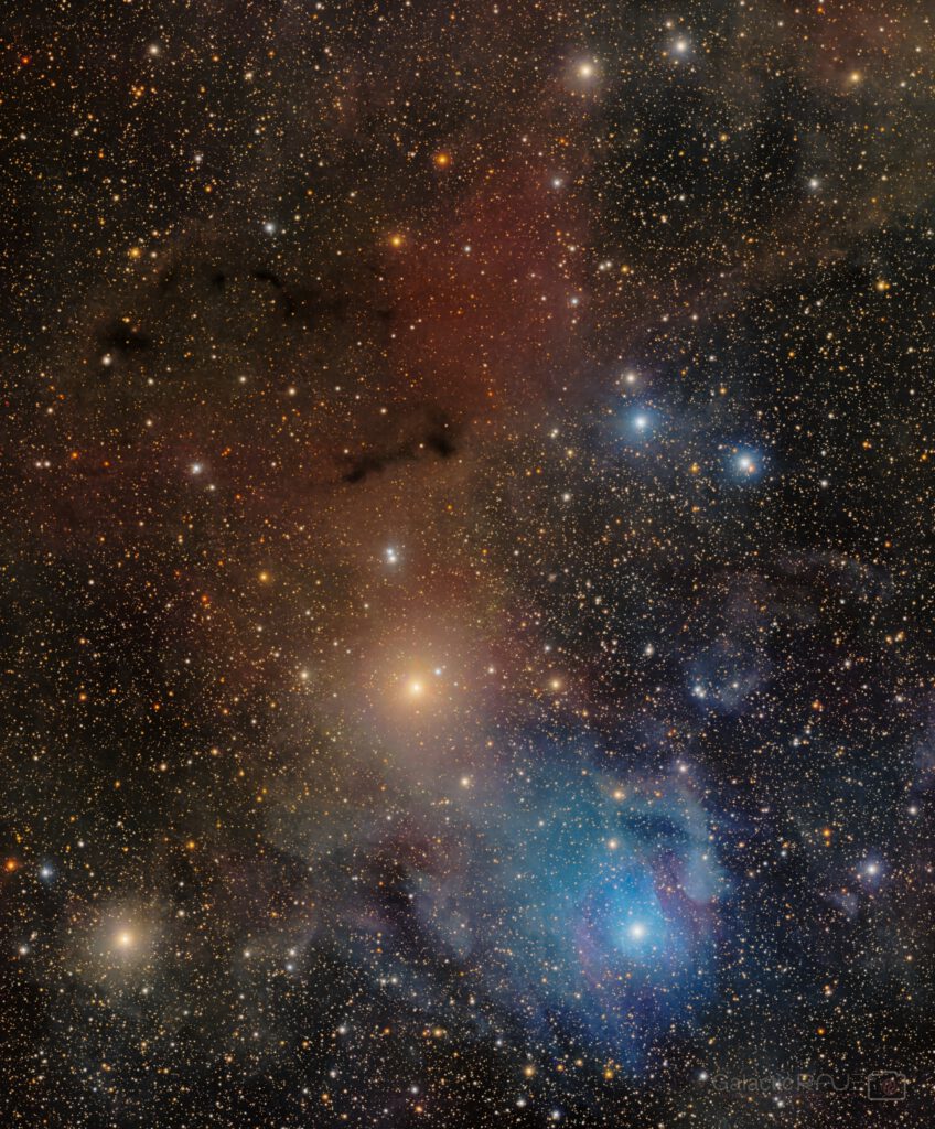 Reflection nebula vdB 140 and environment