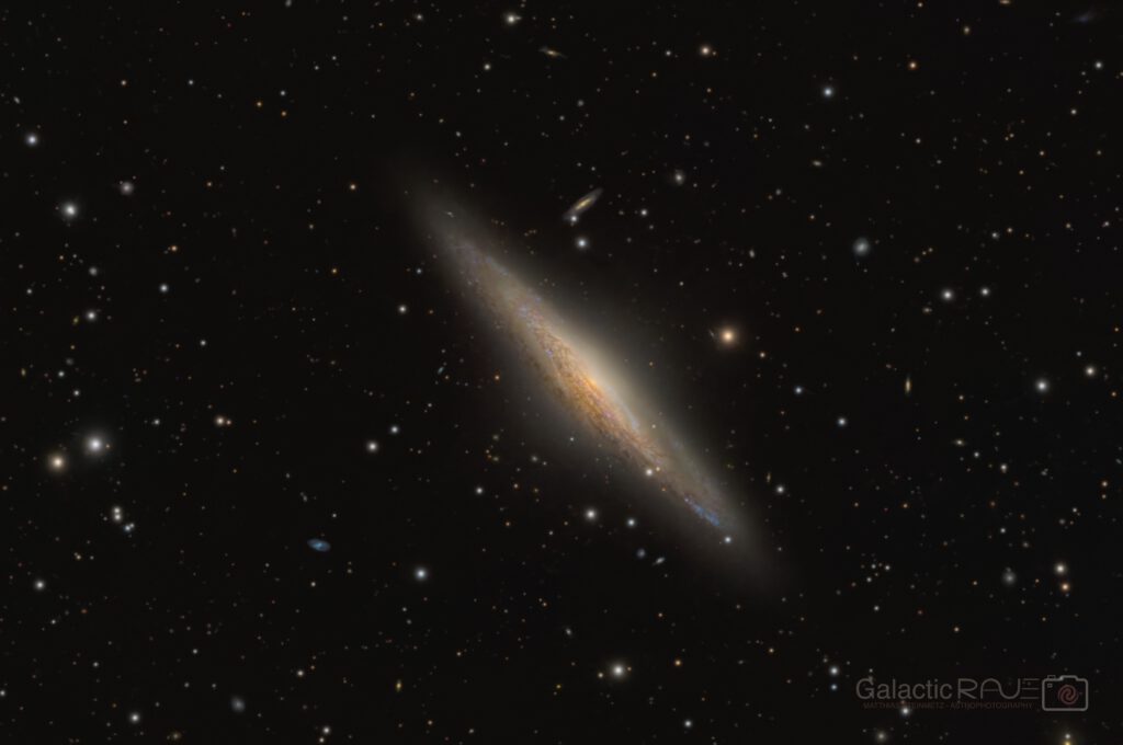 Cosmic contrasts - NGC2683 and the cluster-lensed galaxy SDSS J0851+3331 A1