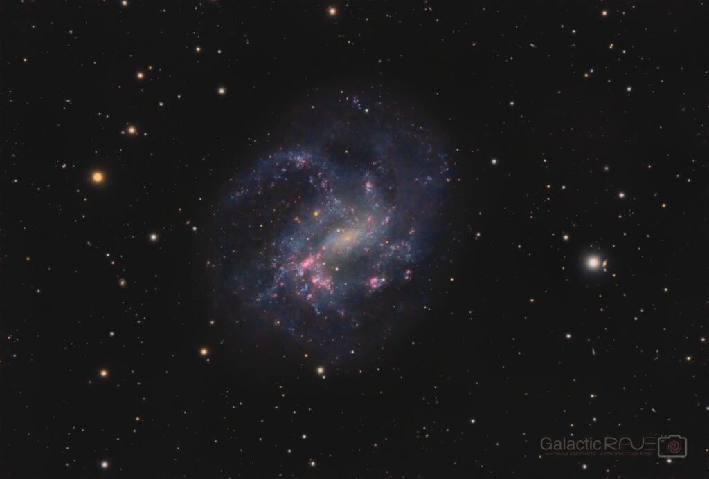NGC4395 in HaLRGB - a low surface brightness disk galaxy in Canes Venatici