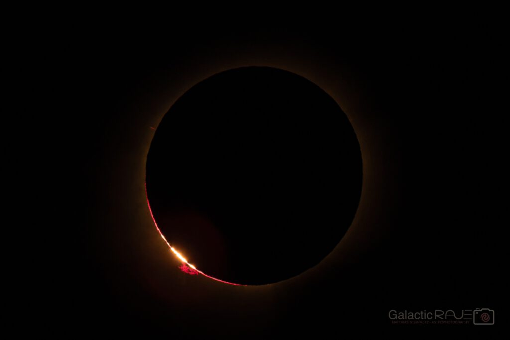 Solar Eclipse 20260812: Baily's Beads and Prominences