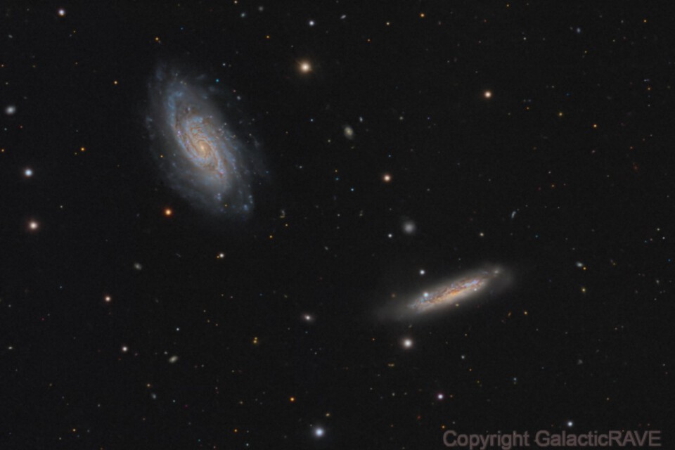 NGC 3424 and NGC3430 of the galaxy triplet Holmberg218
