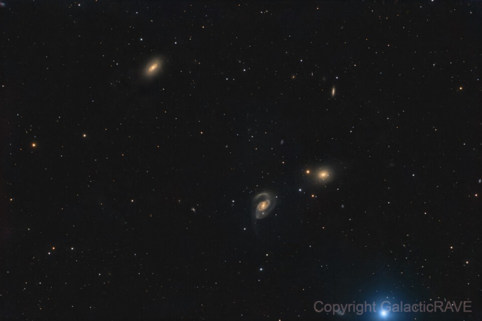 NGC4319 and friends: 3 galaxies, a quasar and a star